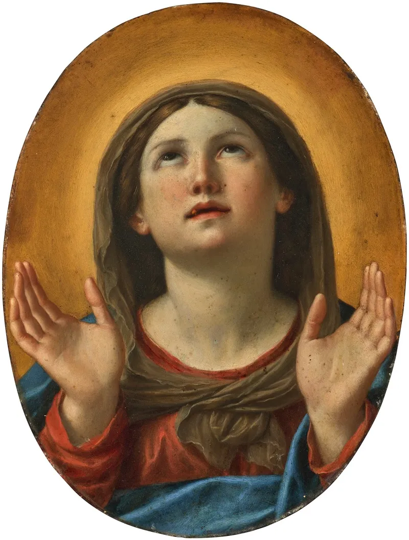 The Madonna At Prayer 5 Wall Art by Francesco Albani - High-Resolution Digital Print