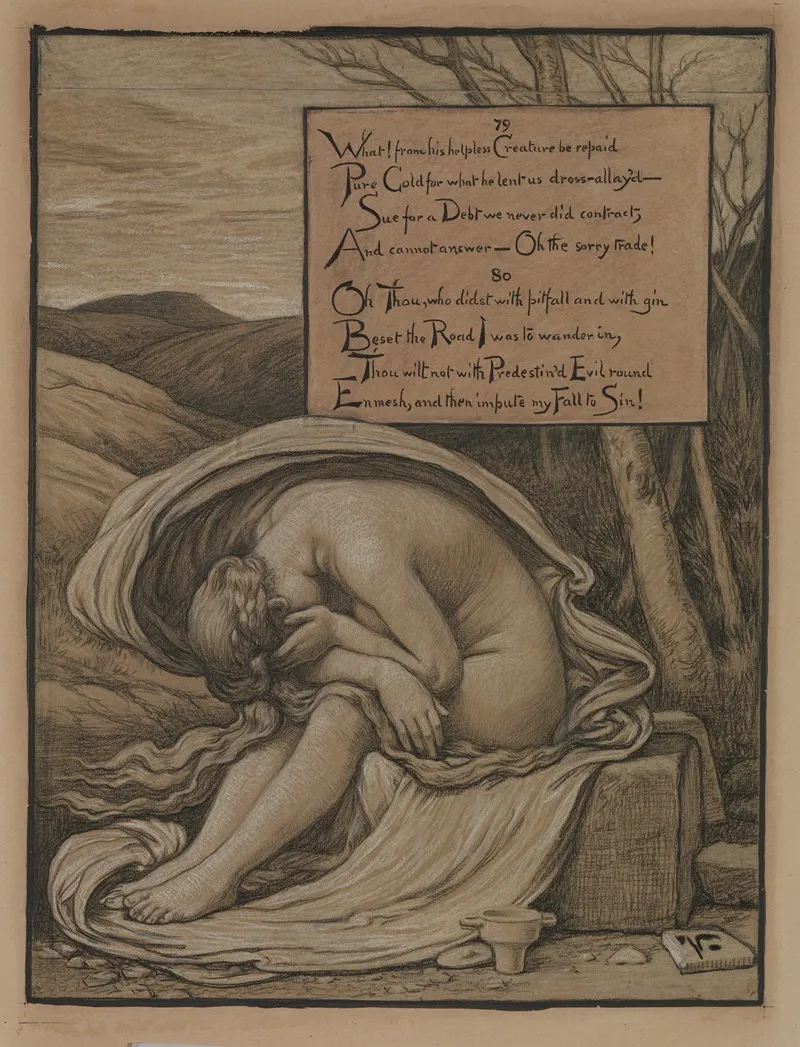 The Magdalen 2 Wall Art by Elihu Vedder - High-Resolution Digital Print
