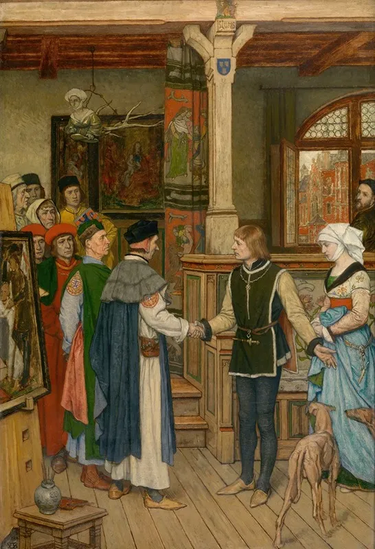 The Magistrates Visit The Workshop Of Jan Van Eyck