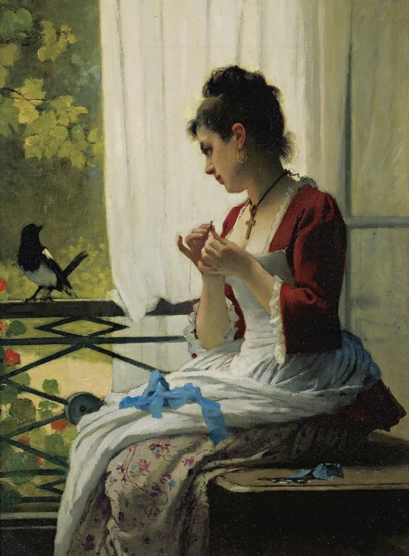 The Magpie Wall Art by Joseph Caraud - High-Resolution Digital Print