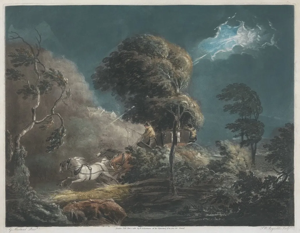 The Mail Coach Wall Art by George Morland - High-Resolution Digital Print