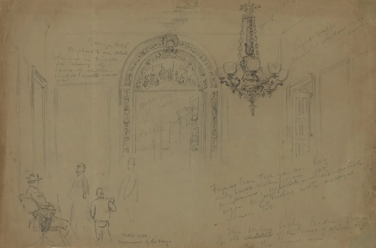 The Main Lobby Leading From The Old Hall Of The House Of Representatives To The New One