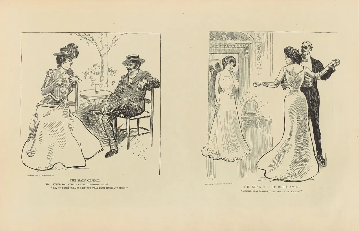 The Main Object The Song Of The Debutante Wall Art by Charles Dana Gibson - High-Resolution Digital Print