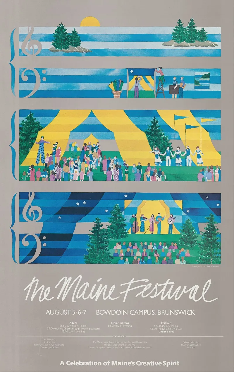The Maine Festival Wall Art by Nikki Schumann - High-Resolution Digital Print