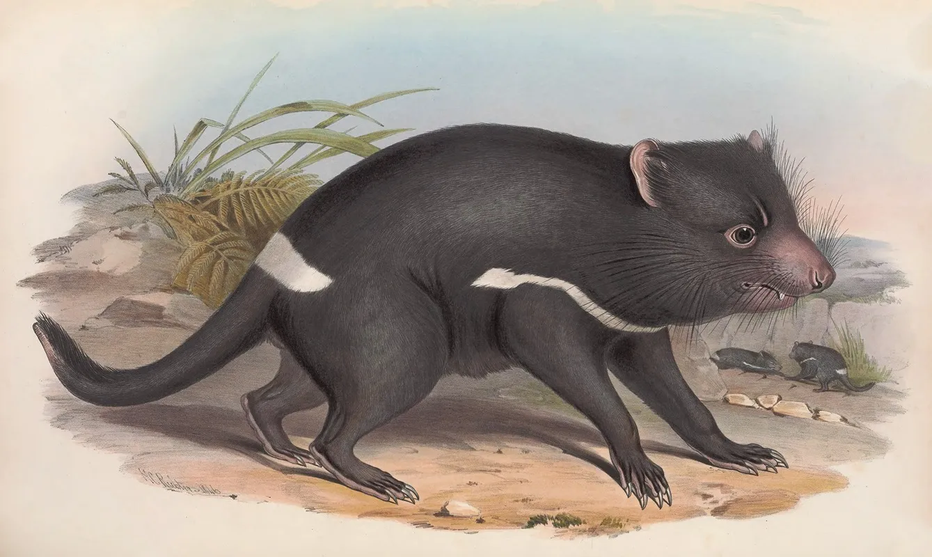 The Mammals Of Australia Pl 027 Wall Art by John Gould - High-Resolution Digital Print