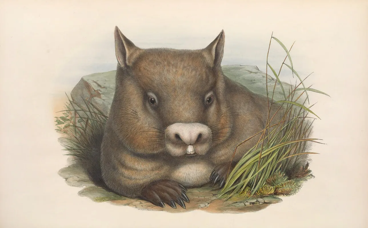 The Mammals Of Australia Pl 035 Wall Art by John Gould - High-Resolution Digital Print