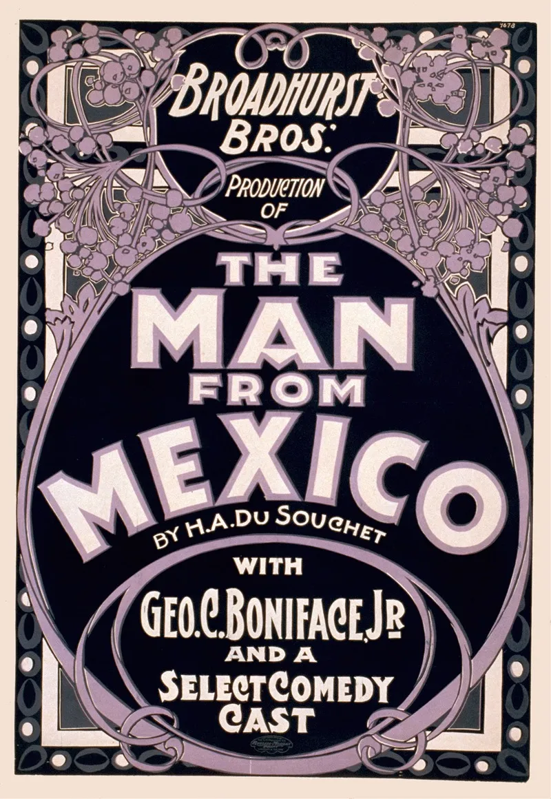 The Man From Mexico Wall Art by U.S. Printing Co. - High-Resolution Digital Print