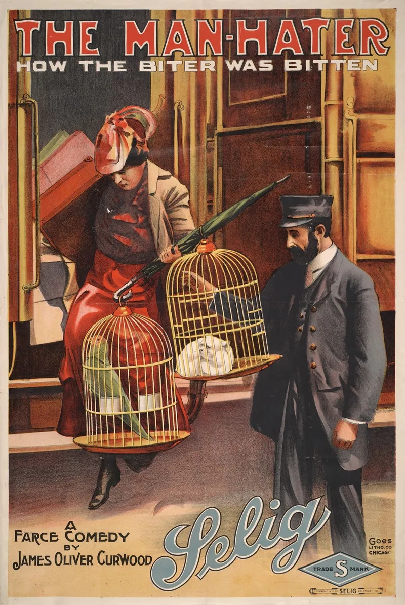 The Man Hater How The Biter Was Bitten Wall Art by Goes Litho. Co. - High-Resolution Digital Print