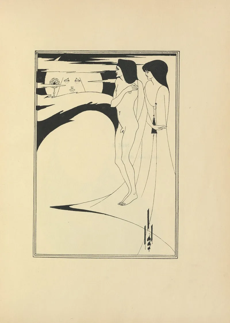 The Man In The Moon From Salome Wall Art by Aubrey Vincent Beardsley - High-Resolution Digital Print