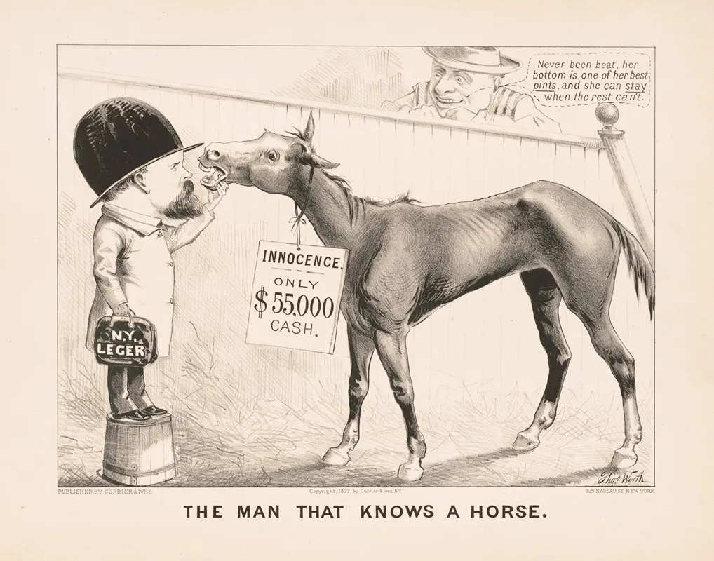 The Man That Knows A Horse Wall Art by Thomas Worth - High-Resolution Digital Print