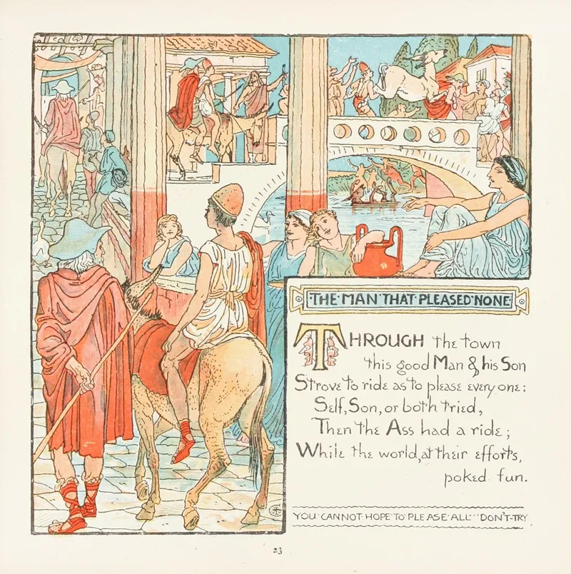 The Man That Pleased None Wall Art by Walter Crane - High-Resolution Digital Print