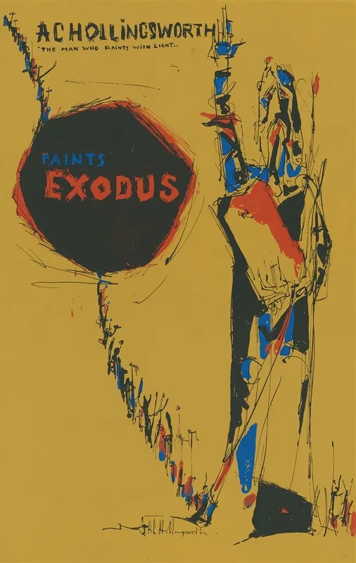 The Man Who Paints With Light Paints Exodus Wall Art by Alvin Hollingsworth - High-Resolution Digital Print