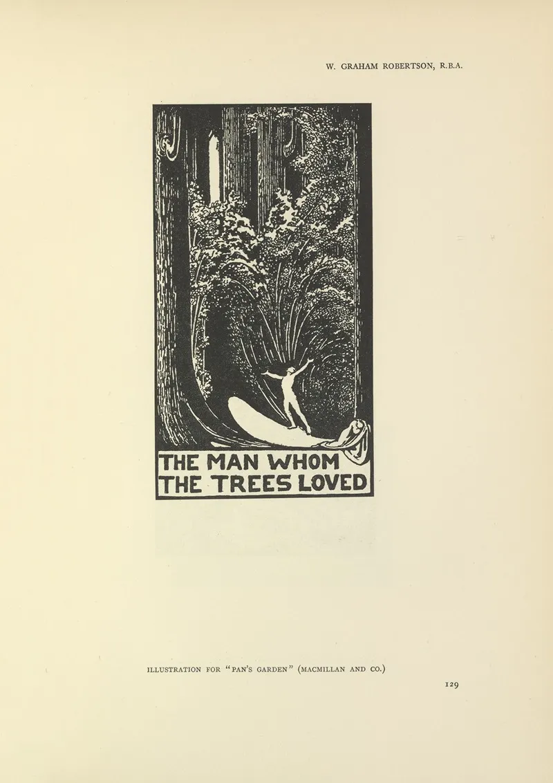 The Man Whom Trees Loved Pans Garden Wall Art by Walford Graham Robertson - High-Resolution Digital Print