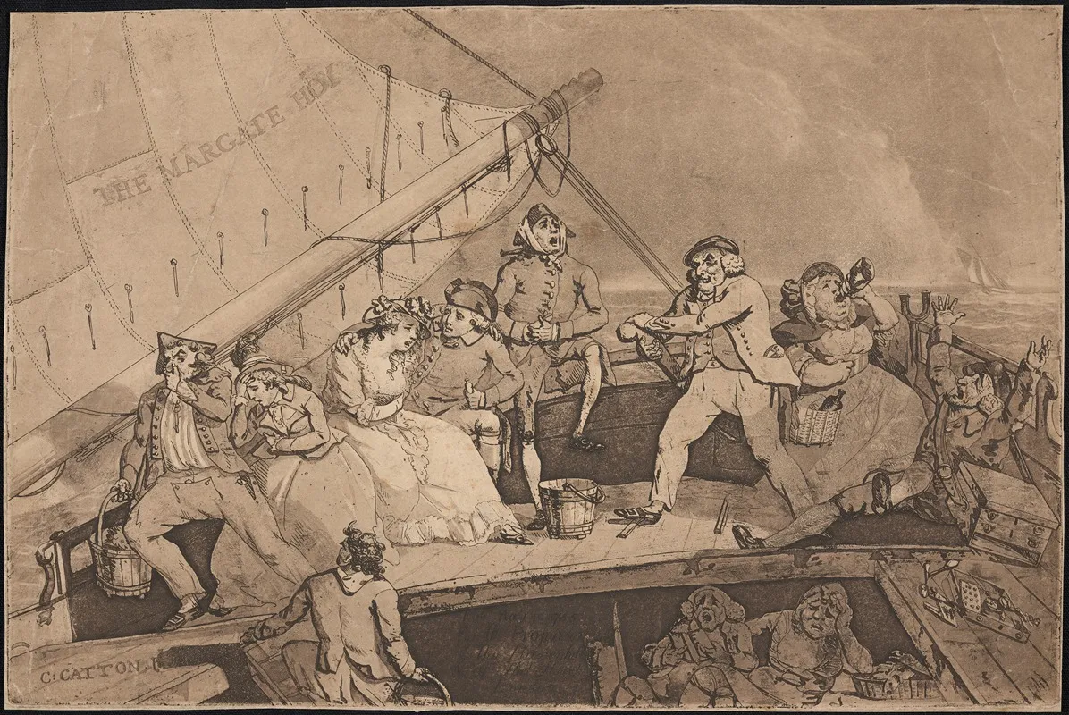 The Margate Hoy 2 Wall Art by Charles Catton the younger - High-Resolution Digital Print