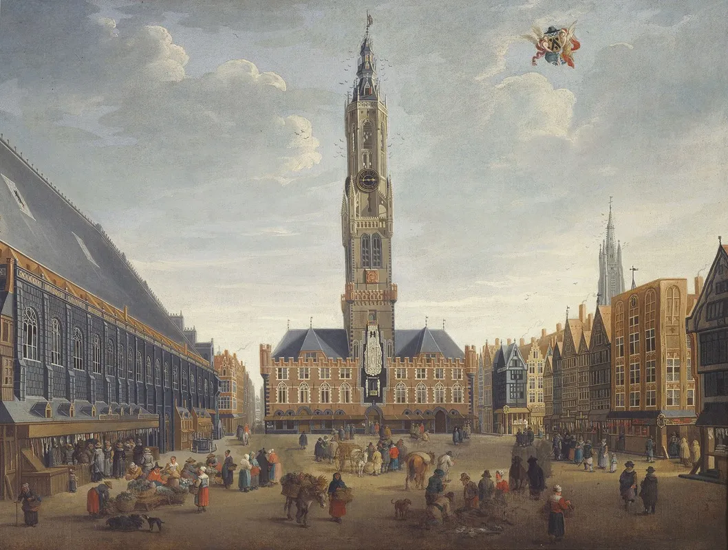 The Market Square In Bruges 2