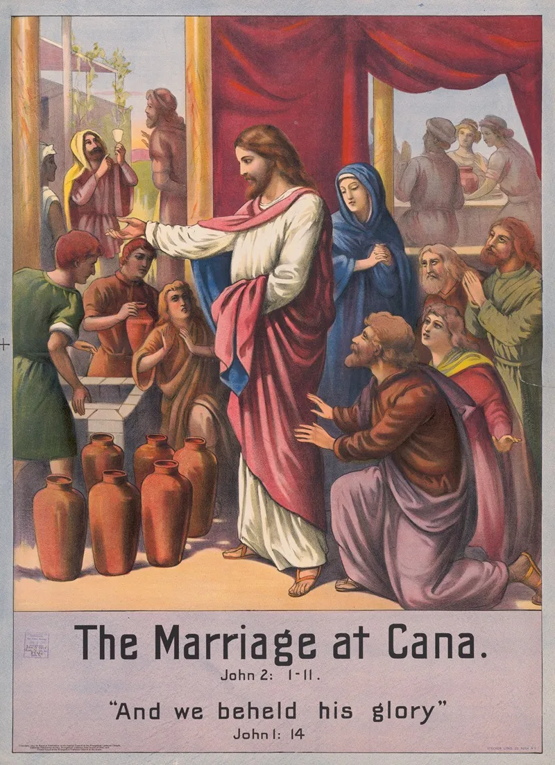 The Marriage At Cana 10 Wall Art by Stecher Litho. Co - High-Resolution Digital Print
