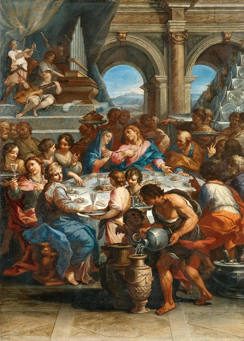 The Marriage At Cana 4 Wall Art by Giovanni Battista Lenardi - High-Resolution Digital Print