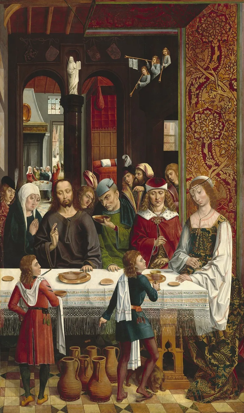 The Marriage At Cana 6 Wall Art by Master of the Catholic Kings - High-Resolution Digital Print