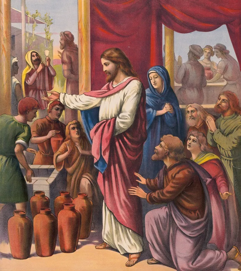 The Marriage At Cana 7 Wall Art by Stecher Litho. Co - High-Resolution Digital Print