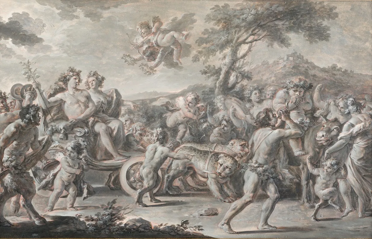 The Marriage Of Bacchus And Ariadne Wall Art by Francesco Celebrano - High-Resolution Digital Print