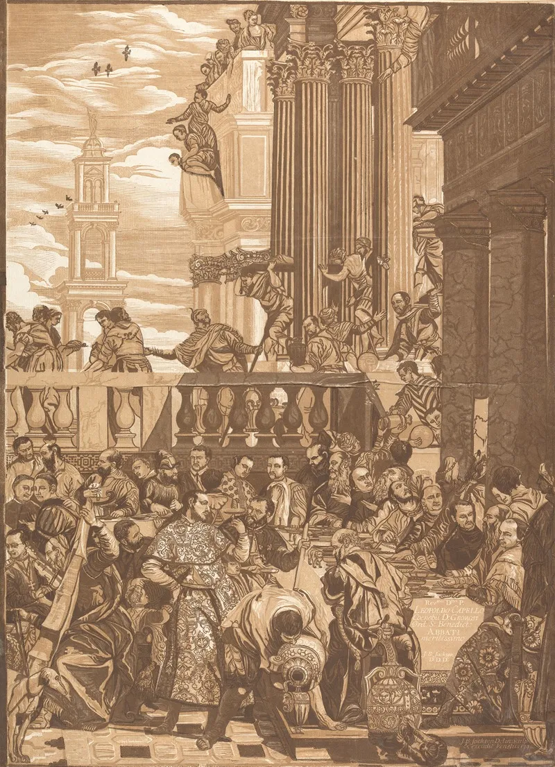 The Marriage Of Cana Right Sheet After Paola Veronese