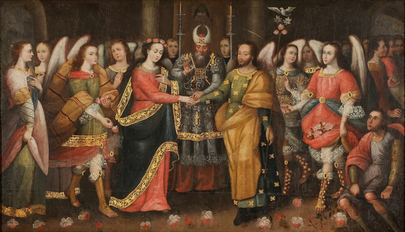 The Marriage Of The Virgin 5 Wall Art by Cusco School - High-Resolution Digital Print