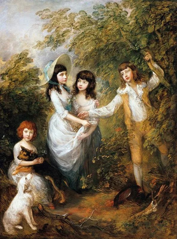 The Marsham Children Wall Art by Thomas Gainsborough - High-Resolution Digital Print
