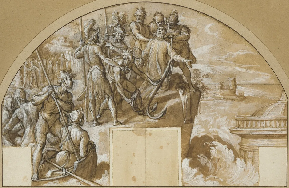 The Martyrdom Of Saint Clement I Pope Wall Art by Agostino Ciampelli - High-Resolution Digital Print