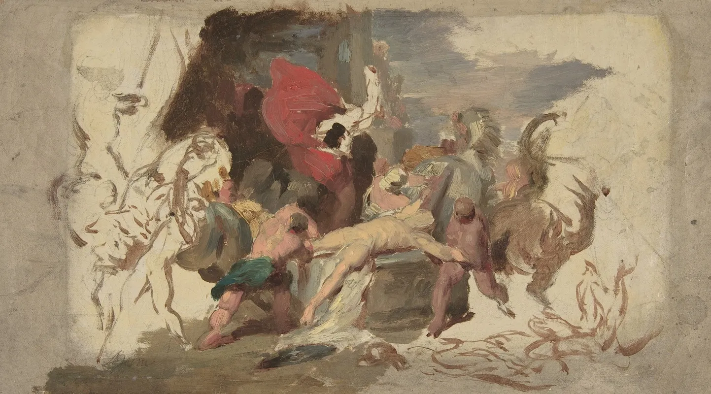 The Martyrdom Of Saint Hippolytus Wall Art by François Joseph Heim - High-Resolution Digital Print