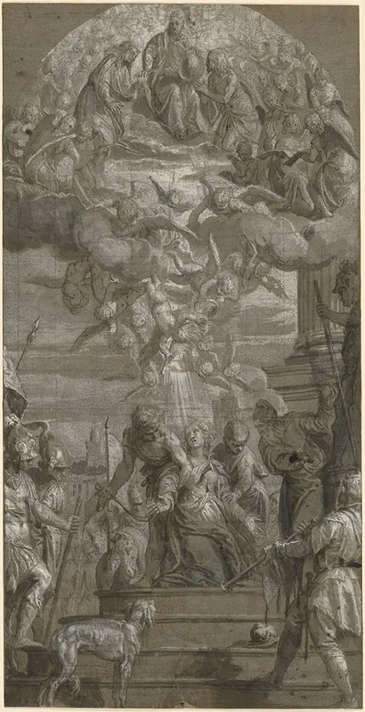 The Martyrdom Of Saint Justina Wall Art by Paolo Veronese - High-Resolution Digital Print