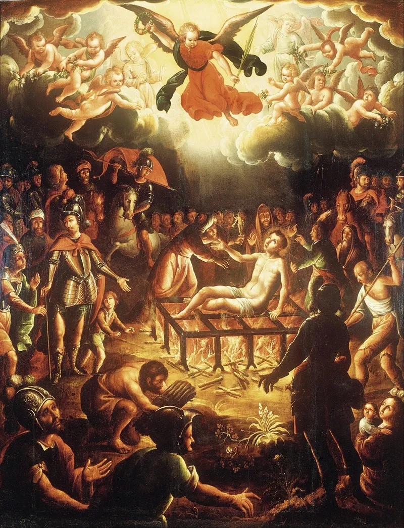 The Martyrdom Of Saint Lawrence 7 Wall Art by Hipólito de Rioja - High-Resolution Digital Print