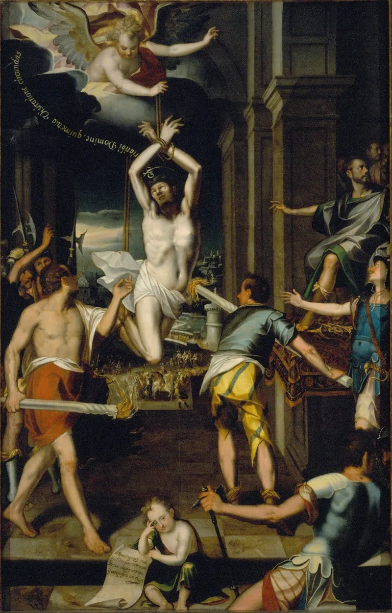 The Martyrdom Of Saint Pontianus Wall Art by Baltasar de Echave Orio - High-Resolution Digital Print