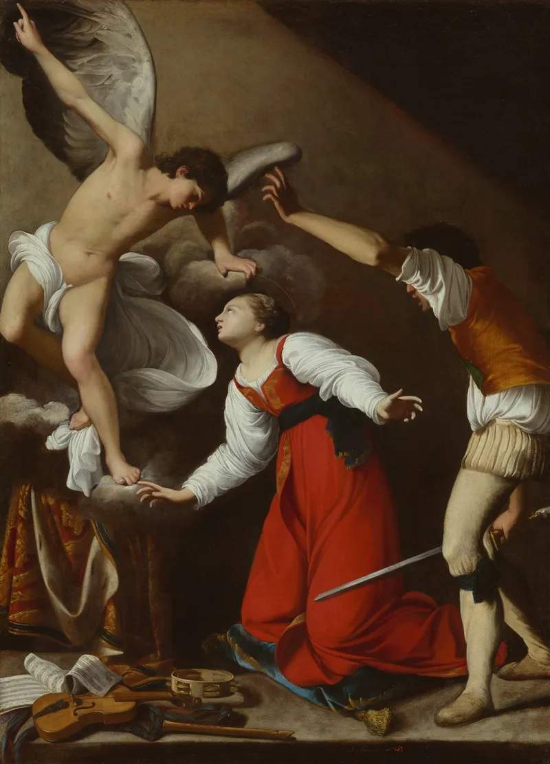 The Martyrdom Of St Cecilia Wall Art by Carlo Saraceni - High-Resolution Digital Print