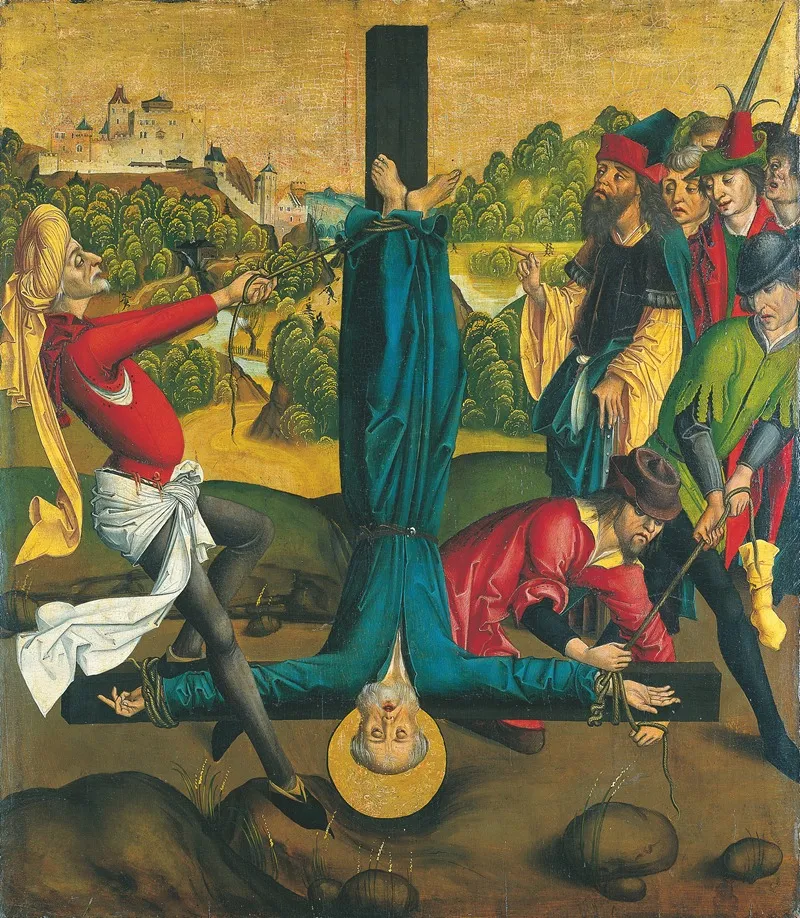 The Martyrdom Of St Peter 2 Wall Art by Master of the Winkler Epitaph - High-Resolution Digital Print