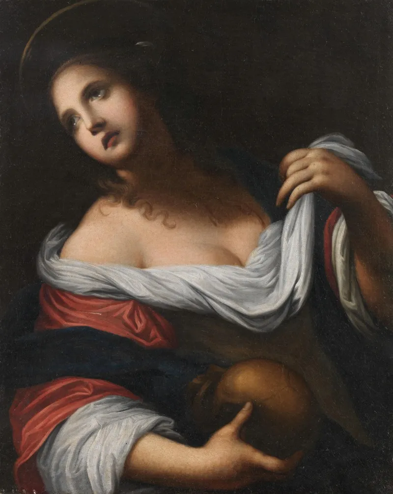 The Mary Magdalene Wall Art by Circle of Simone Pignoni - High-Resolution Digital Print