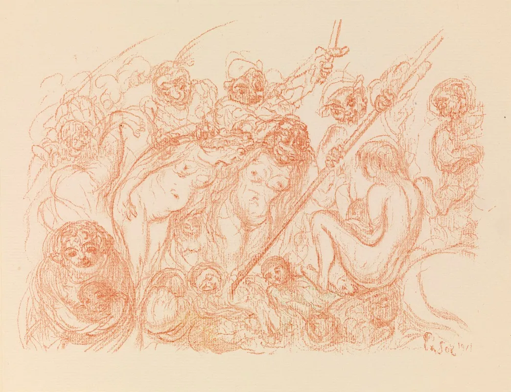 The Massacre Of The Innocents 14 Wall Art by James Ensor - High-Resolution Digital Print