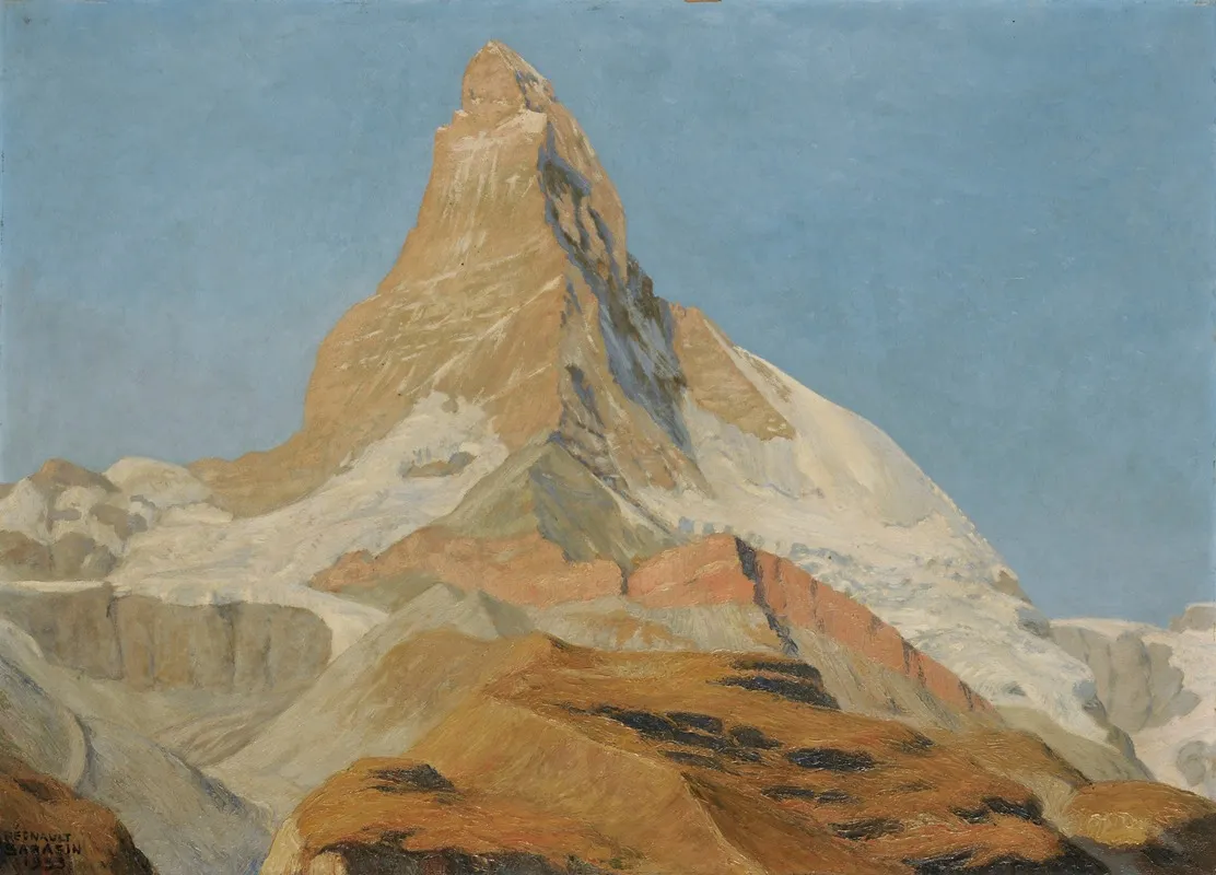 The Matterhorn Wall Art by Régnault Sarasin - High-Resolution Digital Print