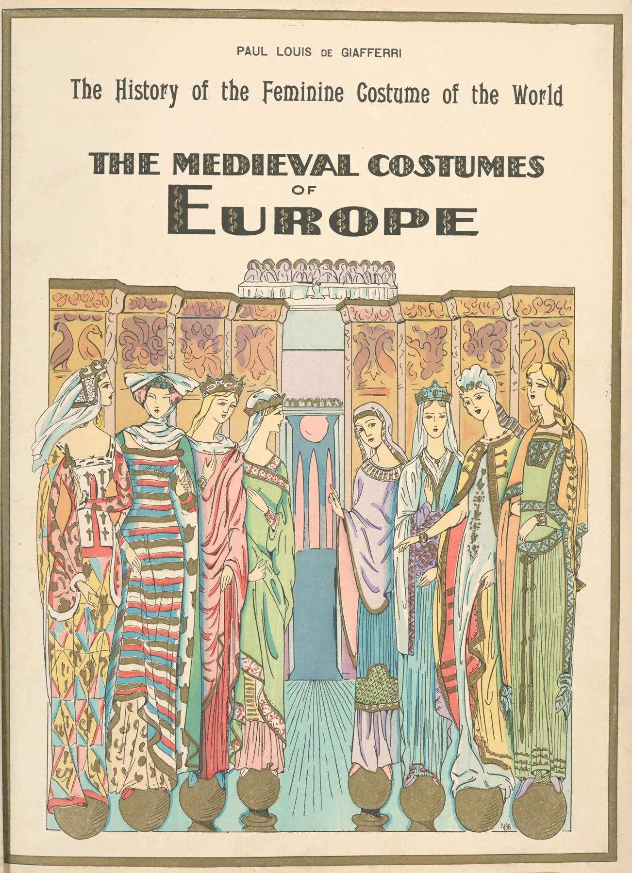 The Medieval Costumes Of Europe Wall Art by Paul Louis de Giafferri - High-Resolution Digital Print