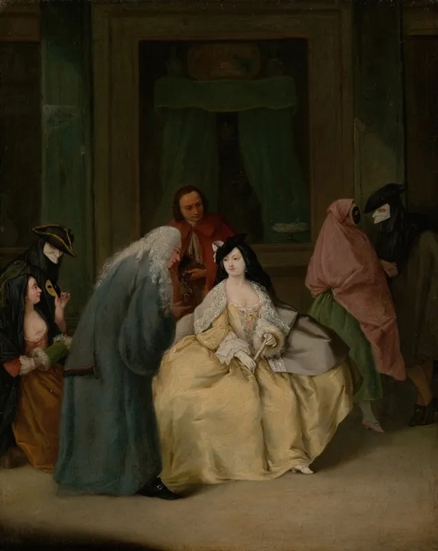 The Meeting 3 Wall Art by Pietro Longhi - High-Resolution Digital Print