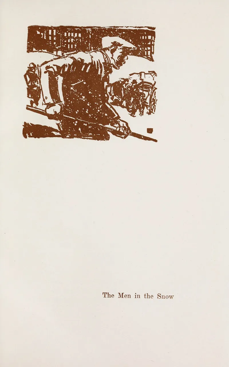 The Men In The Snow Wall Art by Theodore Dreiser - High-Resolution Digital Print