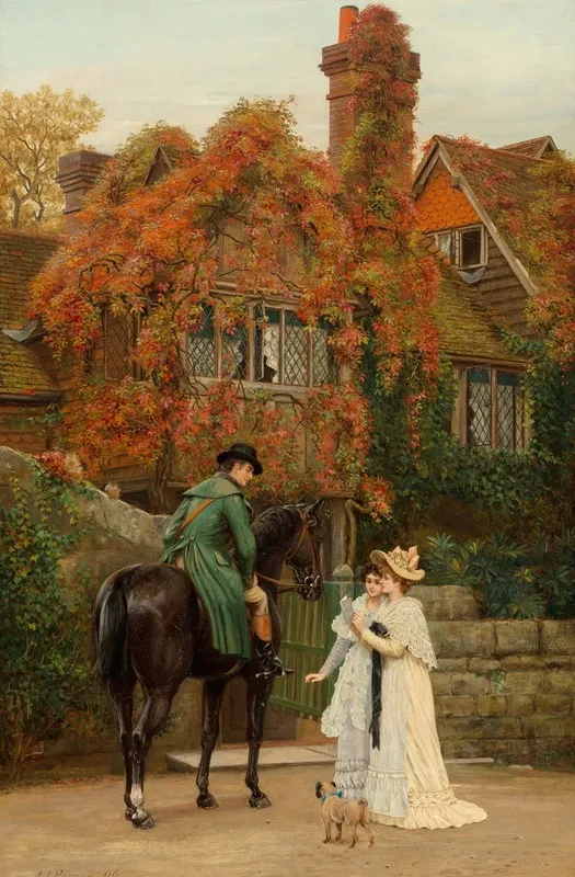 The Messenger The Heiress Wall Art by Arthur Longley Vernon - High-Resolution Digital Print