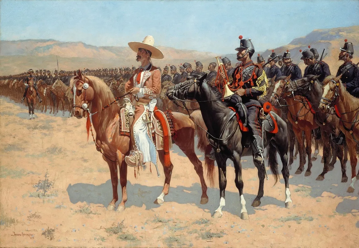 The Mexican Major Wall Art by Frederic Remington - High-Resolution Digital Print