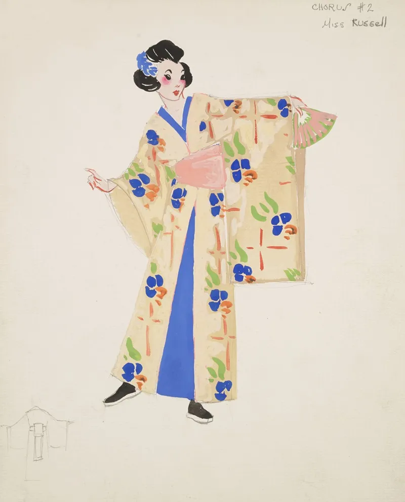 The Mikado Chorus 2 Miss Russell Wall Art by Maxine Borowsky - High-Resolution Digital Print