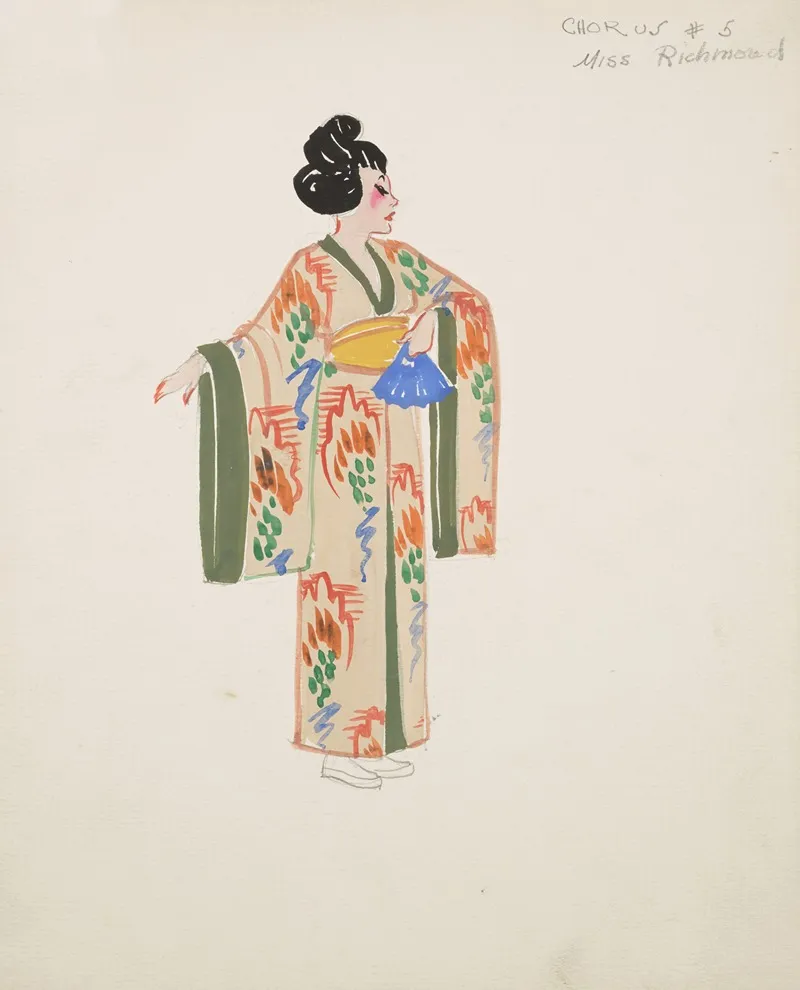 The Mikado Chorus 5 Miss Richmond Wall Art by Maxine Borowsky - High-Resolution Digital Print
