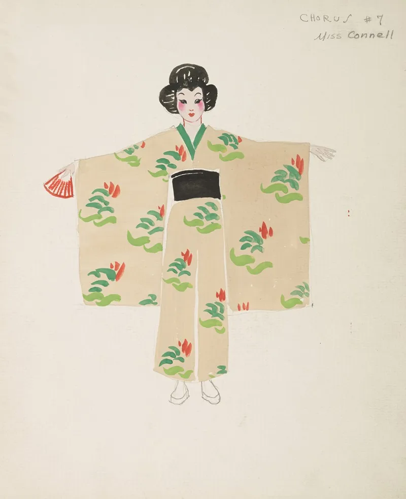 The Mikado Chorus 7 Miss Connell Wall Art by Maxine Borowsky - High-Resolution Digital Print