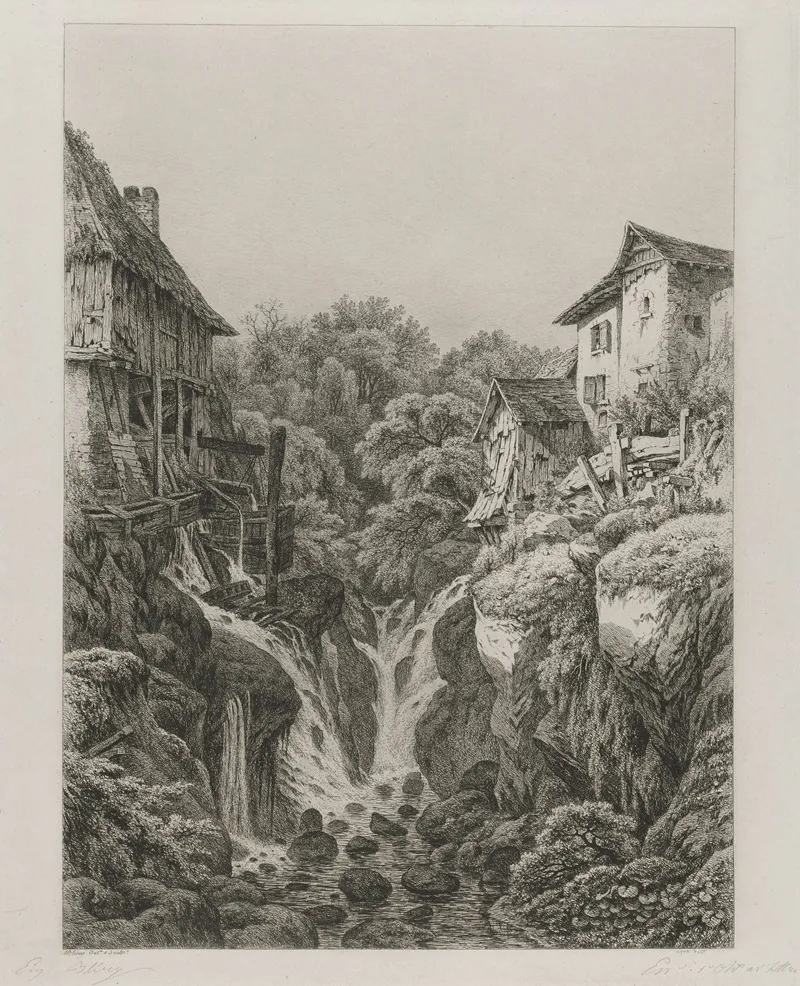 The Mill And Waterfall Of Gresy Near Aix Les Bains