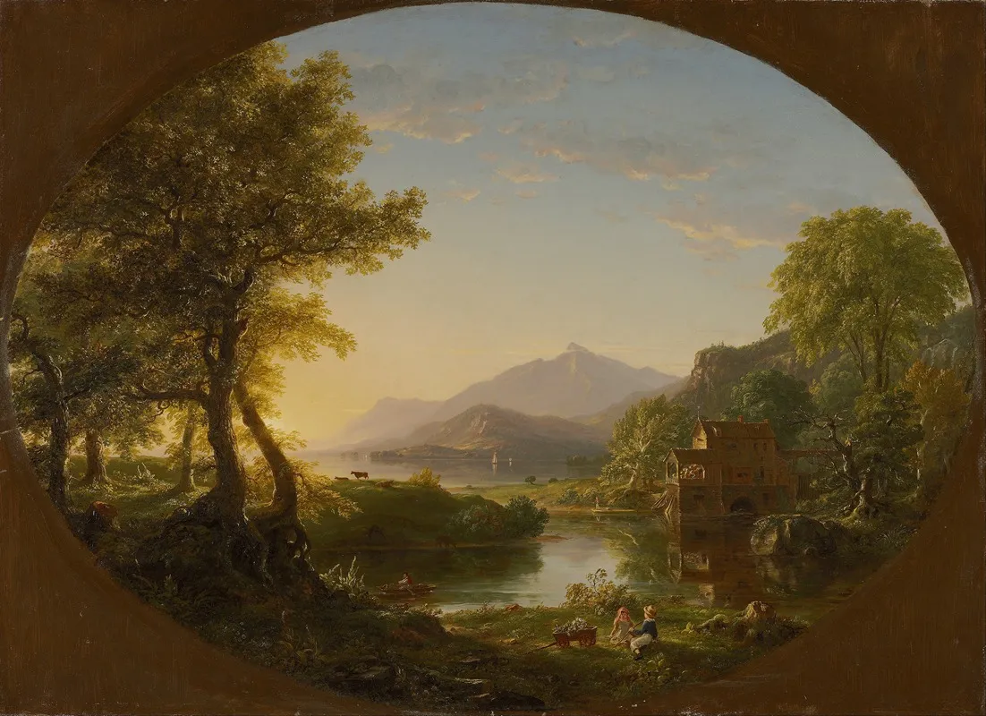 The Mill Sunset Wall Art by Thomas Cole - High-Resolution Digital Print