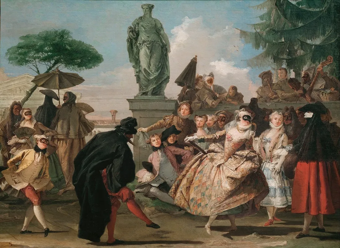 The Minuet Wall Art by Giovanni Domenico Tiepolo - High-Resolution Digital Print