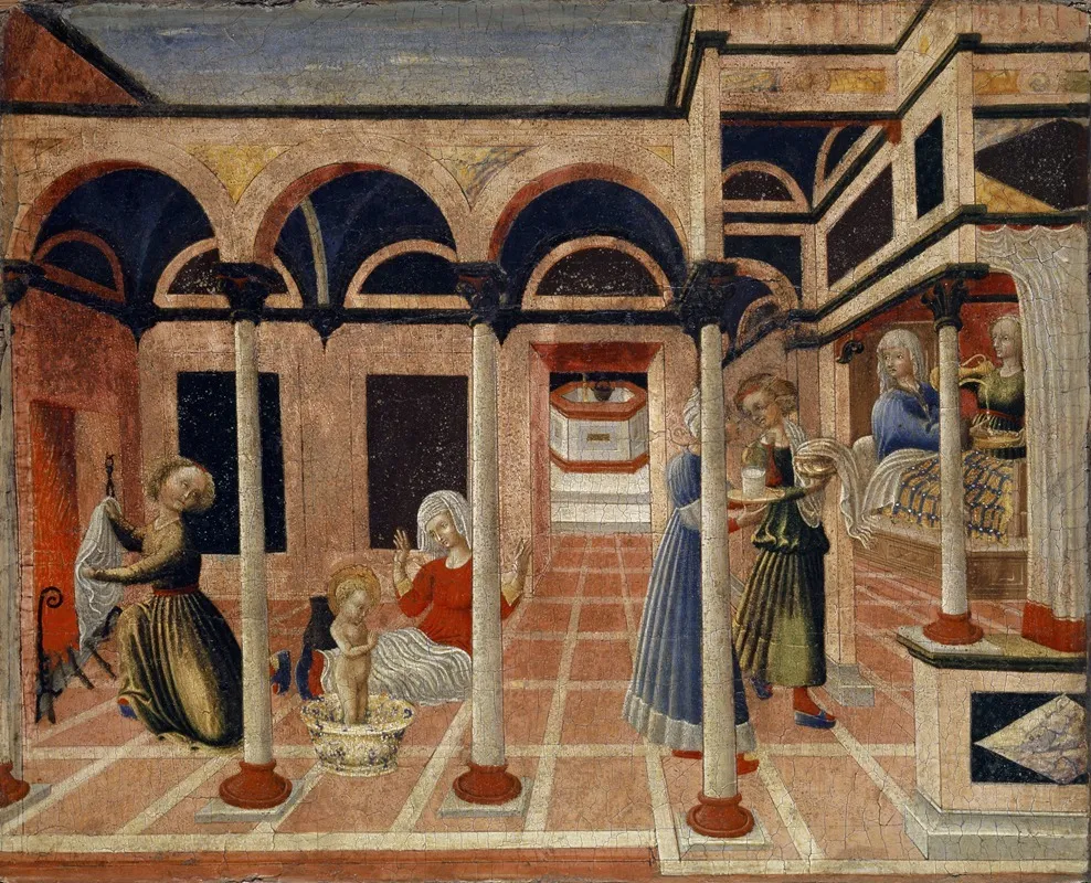 The Miracle At The Birth Of Saint Nicholas Wall Art by Pietro Di Giovanni D'ambrogio - High-Resolution Digital Print