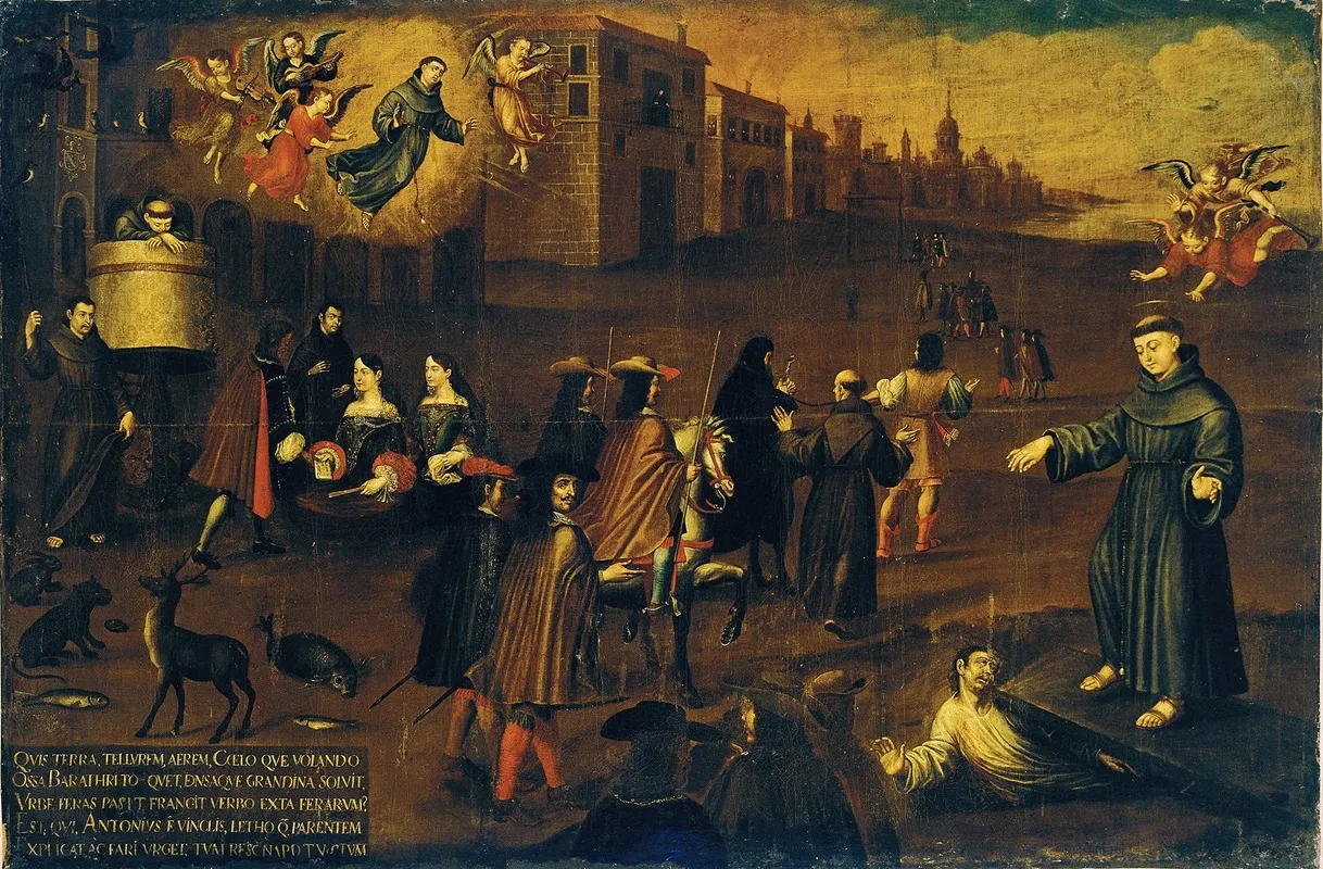 The Miracles Of San Antonio De Padua Wall Art by Jerónimo Benete - High-Resolution Digital Print